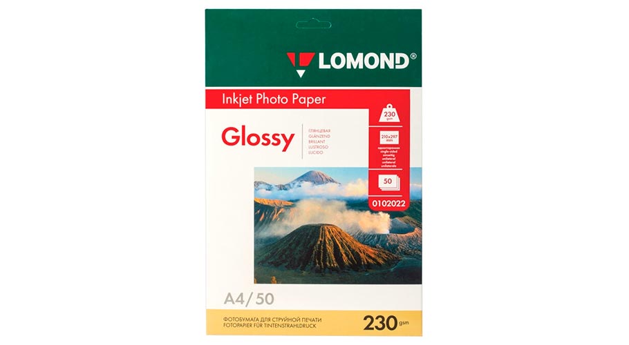 Фотобумага Lomond A4 Photo Paper 0102022