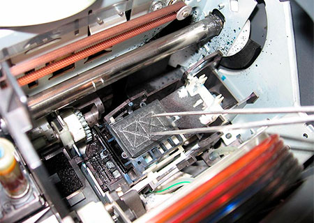устранение косоструя печатающей головки Epson