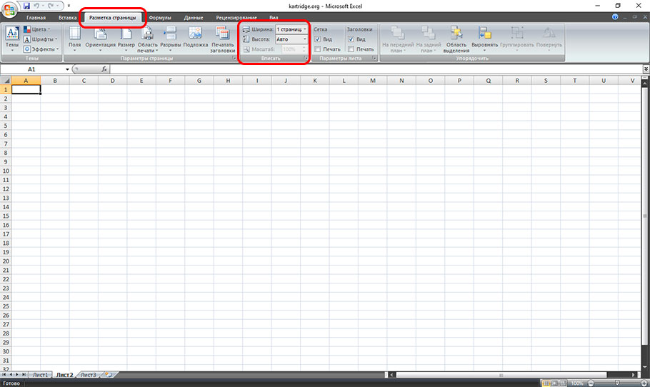 как изменить масштаб страницы для печати в Excel